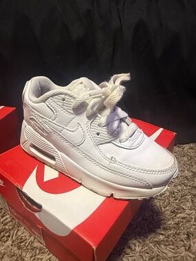 Nike Kids White Low-Top Athletic Sneakers